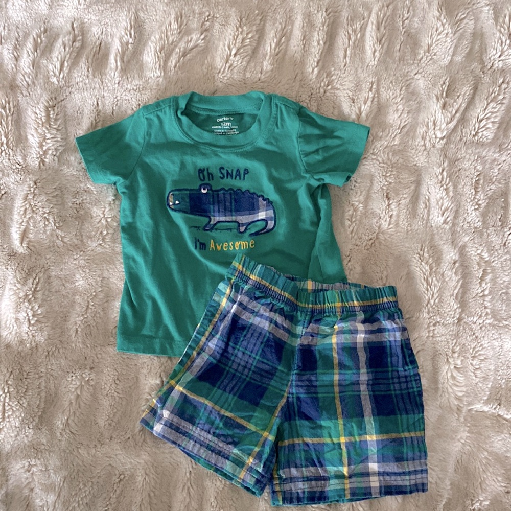 Baby Boys Shirt/Short Set, 12mo